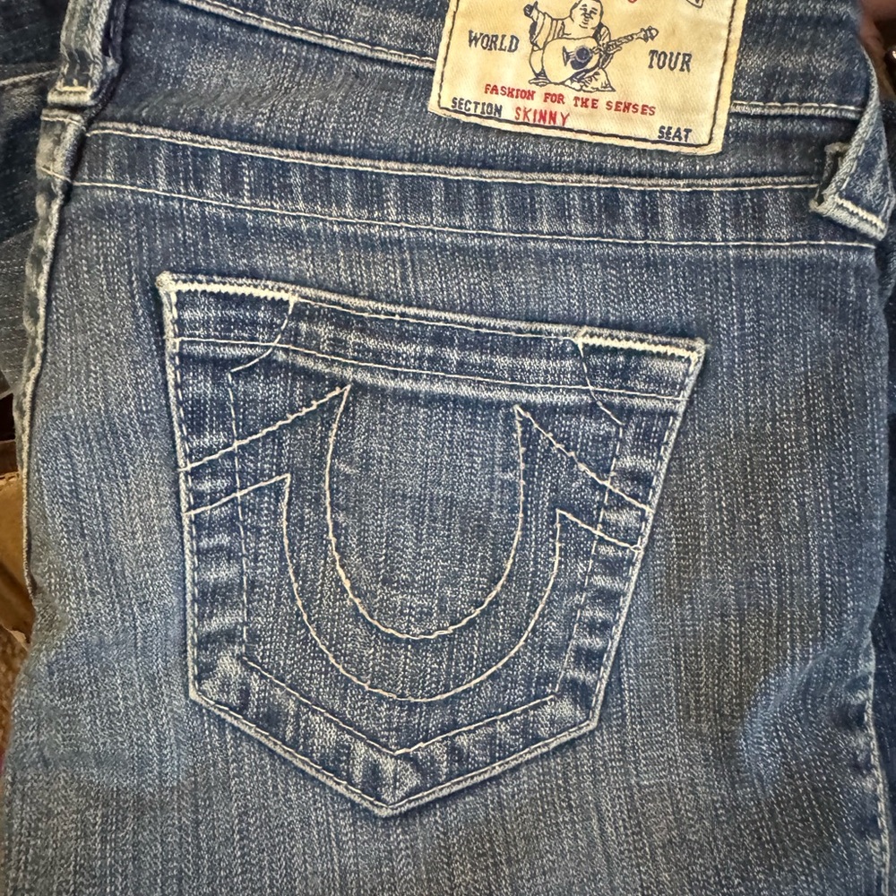 True Religion Women's Blue Skinny Jeans 25